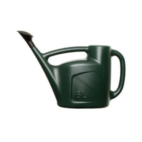 Garden Watering Can Green 6L Lightweight Durable Watering Can & Sprinkler Rose