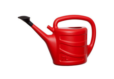 Garden Watering Can Red 7L Lightweight Durable Watering Can & Sprinkler Rose