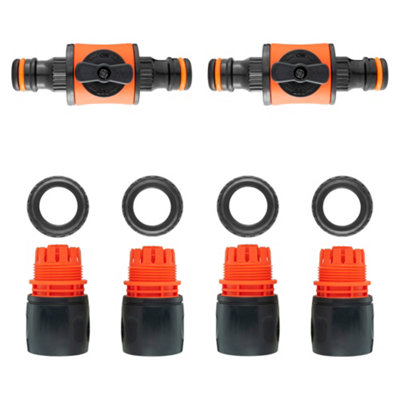 garden watering hosepipe/irrigation flow control valves with matching ...