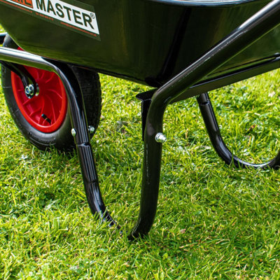 Garden Wheelbarrow - 90L / 120kg Heavy Duty Home Master Steel Wheelbarrow