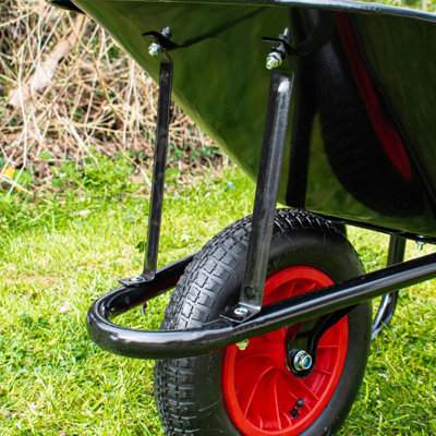 Garden Wheelbarrow - 90L / 120kg Heavy Duty Home Master Steel Wheelbarrow