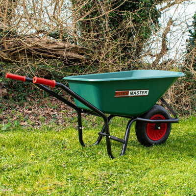 Garden Wheelbarrow - 90L / 150kg Heavy Duty Home Master Plastic ...