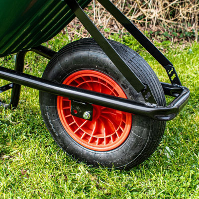 Garden Wheelbarrow - 90L / 150kg Heavy Duty Home Master Plastic Wheelbarrow