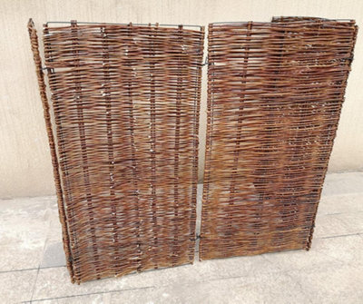 Garden Willow Wheelie Bin Screen Storage Rubbish Dust Cover Double