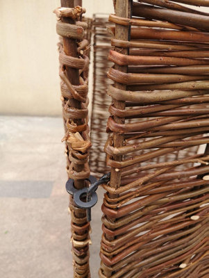 Garden Willow Wheelie Bin Screen Storage Rubbish Dust Cover Triple - 6