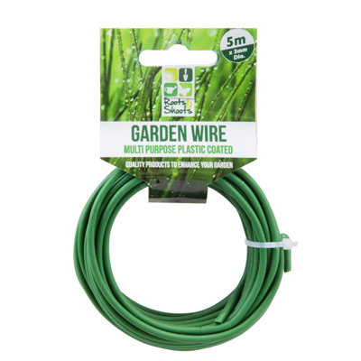 Garden Wire 5M Plastic Coated Gardening Tools Accessories  5 Metre Green