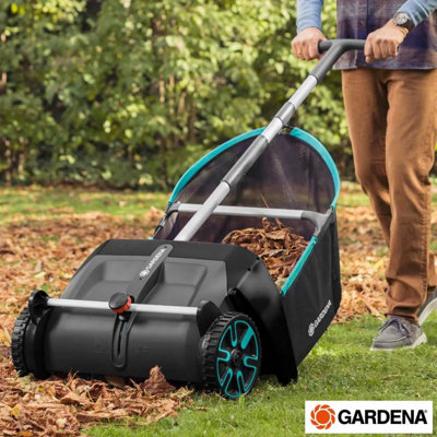 Gardena Leaf and Grass Collector with 90L Removable Bag, Adjustable ...