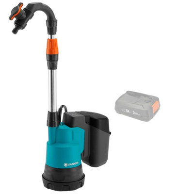 GARDENA Rainwater 2000/18V Cordless Tank Pump (Without Battery)