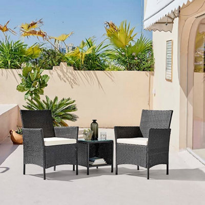 Patio table with online two chairs