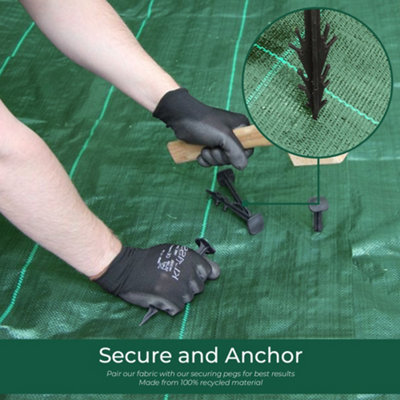 GardenersDream Onkruiddoek Grondzeil 3x10 Meter – Geweven Polypropyleen, Waterdoorlatend, Duurzaam Worteldoek