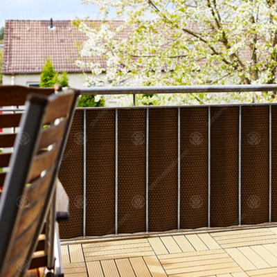 GardenersDream Honey 1M x 2M Rattan Privacy Screening Fence Border ...