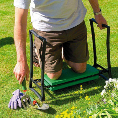 Gardening Knee Pad Padded Stool - Folding & Portable Garden Kneeler ...