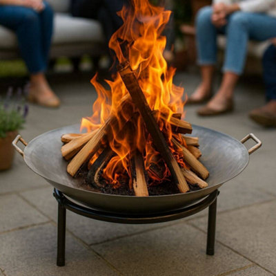 Gardening Naturally Cast Iron Fire Pit 60cm