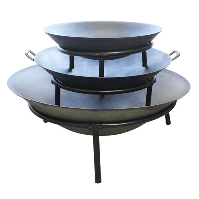 Gardening Naturally Cast Iron Fire Pit 60cm