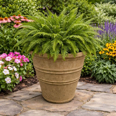 Gardening Naturally Natural Stone Colour Lite Patio Plant Pot Morella Small