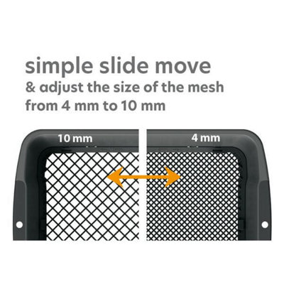 Gardening Naturally Rectangular Sieve Adjustable Mesh 4mm to 10mm