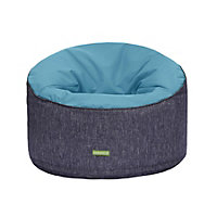Gardenista Outdoor Garden Pool Tub Filled Bean Bag Chair Patio Water Resistant Lounging Beanbag, Teal