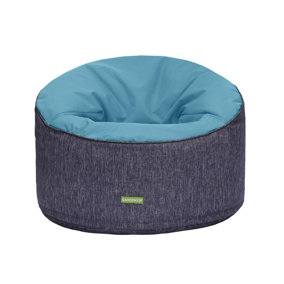 Gardenista Outdoor Garden Pool Tub Filled Bean Bag Chair Patio Water Resistant Lounging Beanbag, Teal