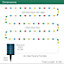 GardenKraft 10359 Pack of 2 200 Multicoloured LED Micro String Lights