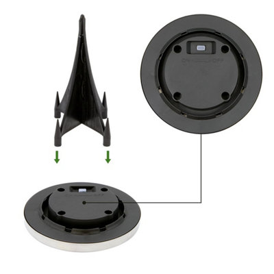 GardenKraft 10469 Pack Of 8 Stainless Steel Solar Ground Lights - 7
