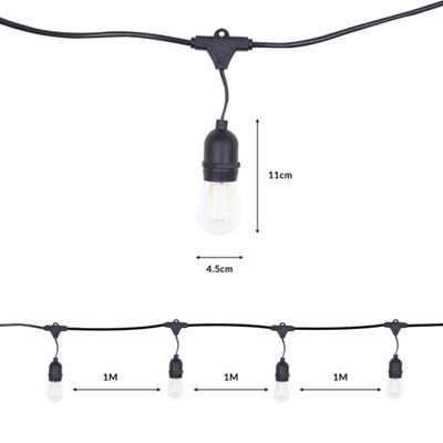 GardenKraft 10499 15m Garden String Lights 2 Pack