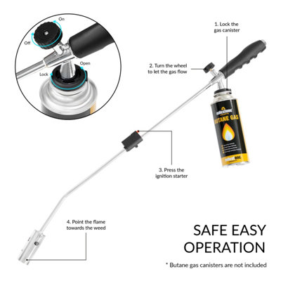 GardenKraft 10639 Handheld Gas Weed Burner - 3