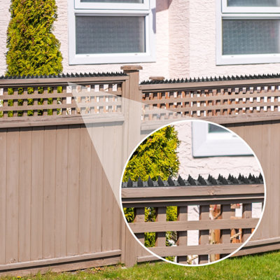 GardenKraft 10699 Anti-Climb Fence Spikes - Set of 10 - 4