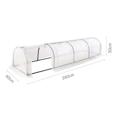 GardenKraft 10789 4 Section Polytunnel Greenhouse - 3