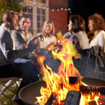 GardenKraft 10909 Round Fire Pit With Ball Base - 5