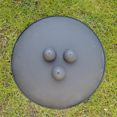 GardenKraft 10909 Round Fire Pit With Ball Base - 8