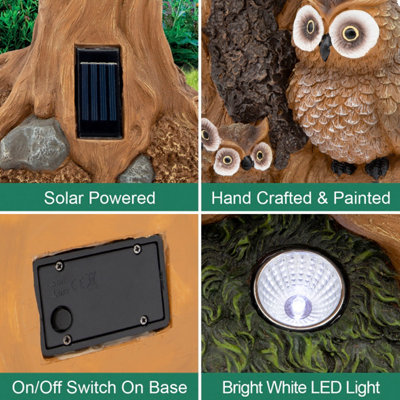 Owl solar on sale lights b&q