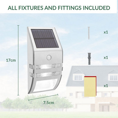 GardenKraft 11279 Pack Of 2 Solar Powered Security Lights