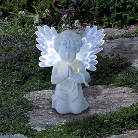 GardenKraft 12680 Solar Powered LED Angel Light