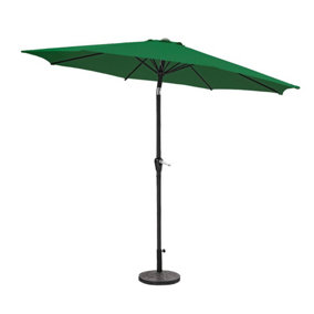 GardenKraft 14049 2.5m Green Outdoor Garden Parasol