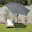 GardenKraft 14059 2.5m Charcoal Outdoor Garden Parasol