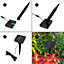 GardenKraft 15410 100 Bright White Solar Powered Outdoor LED String Lights