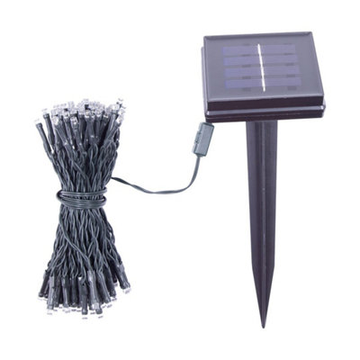 GardenKraft 15420 100 Multi-Coloured Solar Powered Outdoor LED String Lights