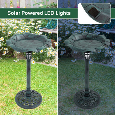 GardenKraft 17430 Bird Bath with Solar Powered Light - 8