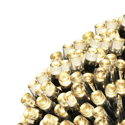 GardenKraft 17469 Pack Of 2 50 Warm White LED Garden String Lights