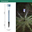 GardenKraft 17680 Pack Of 10 Solar Stake Bollard Lights
