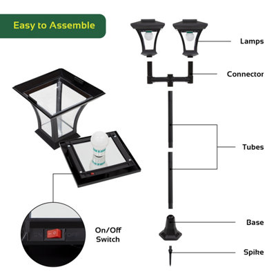 Garden lamp deals post b&q