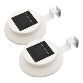 GardenKraft 24280 Pack Of 2 Solar Powered LED Gutter & Fence Lights