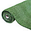 GardenKraft 26079 4m x 1m Dark Green Artificial Grass - 15mm Pile High