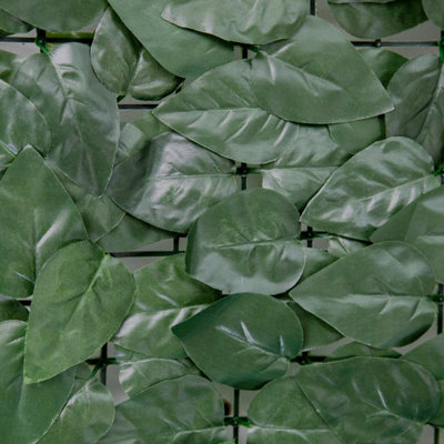GardenKraft 26120 3m x 1m Dark Ivy Leaf Covered Trellis - 8