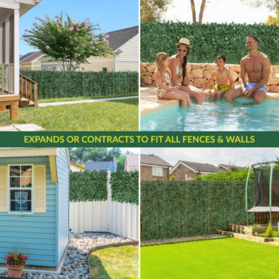 GardenKraft 15mm 4m X 1m Dark Green Artificial Grass