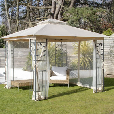 GardenKraft 3m x 3m Double Top Patio Gazebo