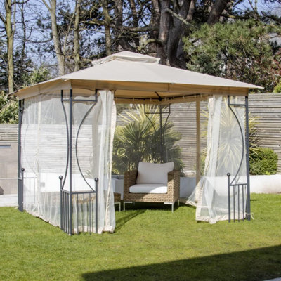 GardenKraft 3m x 3m Outdoor Patio Gazebo