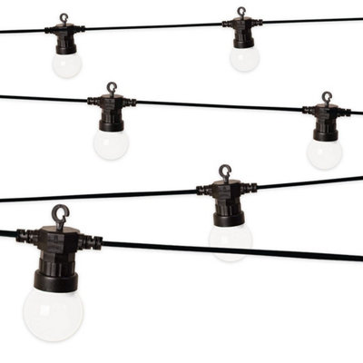 GardenKraft 72290 20 Warm White Retro Style LED Festoon String Lights