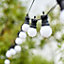 GardenKraft 72290 20 Warm White Retro Style LED Festoon String Lights