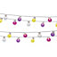 GardenKraft 75100 50 Multicoloured LED Retro Globe Style Garden String Lights